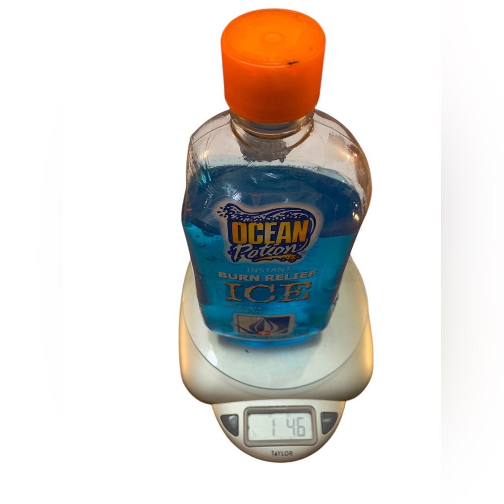 Ocean Potion Burn Relief Ice Gel Sunburn 20.5oz Partial Bottle